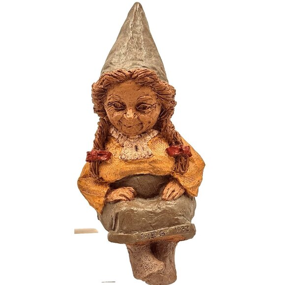 Tom Clark Gnome MEG Signed Figurine #60 Shelf Sitter w/Coin Vintage Retired 1983 - Picture 2 of 6